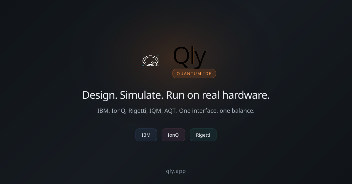 Quantum Circuit Editor & Simulator — Run Circuits Online | Qly